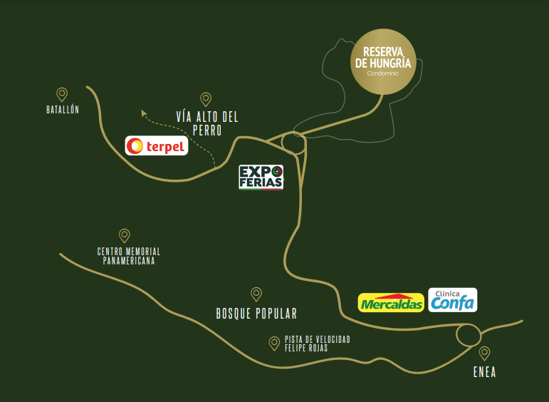 Mapa Reserva de Hungria